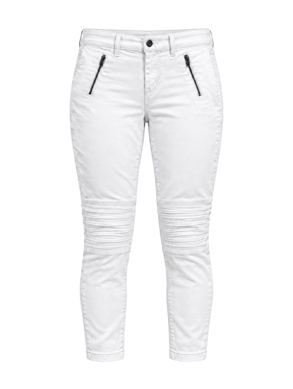Banana Republic Skinny Ankle Moto Jeans White Sz 32